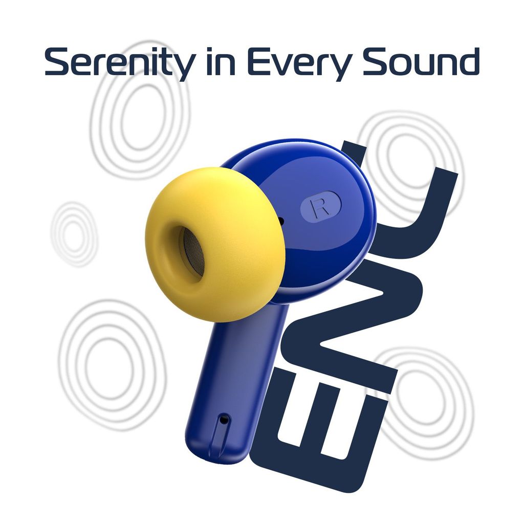 Cellecor BroPods C105 Tune TWS |45H Playtime, ENC, 5.3v, IPX5, 50ms Low Latency Gaming Bluetooth-Blue Yellow