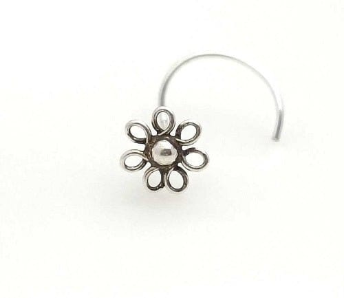 Hollow Flower Wire Nosepin