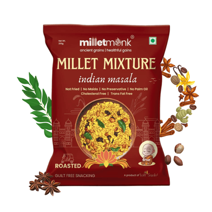 Millet Monk Millet Namkeen Mixture: 160g-Buy 1