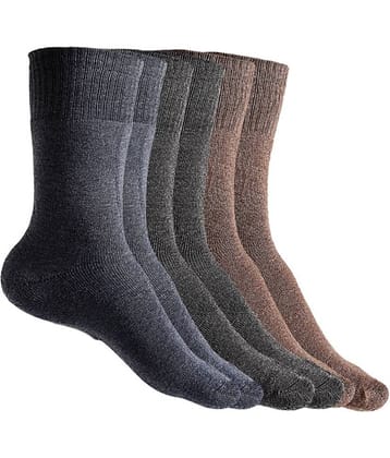 Texlon Woollen Casual Mid Length Socks Pack of 3