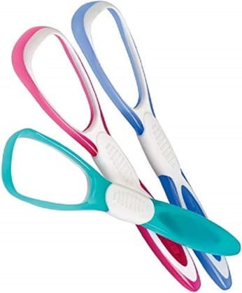 Elecsera Tongue Cleaner for Kids Adults Antimicrobial cleaner scrapper for Optimal Oral Hygiene (Pack of 3)(Multicolor)