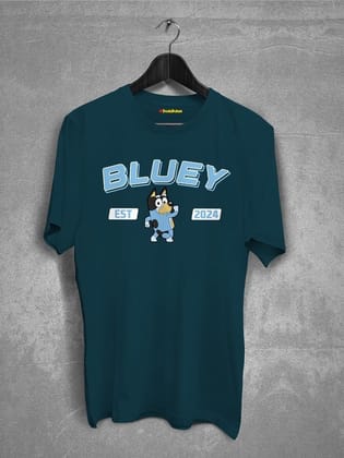 Bluey Est T-shirt-Petrol Blue / XS