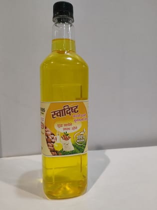 Swadish Kacchi Ghani Groundnut Oil - 1 kg