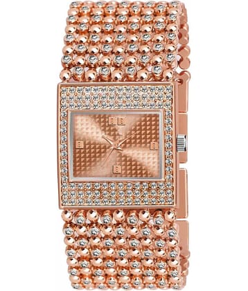 Viser Rose Gold Metal Analog Womens Watch