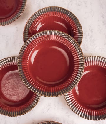 Rouge Pasta Plates-set of 2