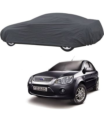 Autoretail Grey Color Dust Proof Car Body Polyster Cover Polyster For Ford Fiesta