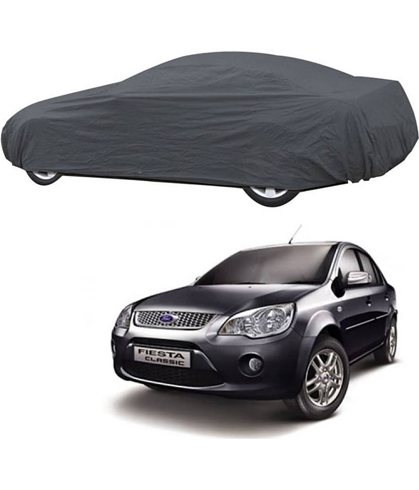 Autoretail Grey Color Dust Proof Car Body Polyster Cover Polyster For Ford Fiesta