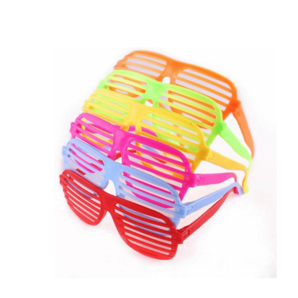 Bright Round Shutter Shades in Assorted Colors for Kids Party Favors - 6PC - Sunglasses | Buy online on ZillyBuy