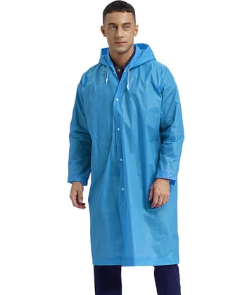 Infispace Blue PVC Men's Raincoat ( Pack of 1 )