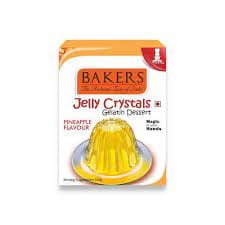 BAKERS JELLY CRYSTALS PINEAPPLE 90G