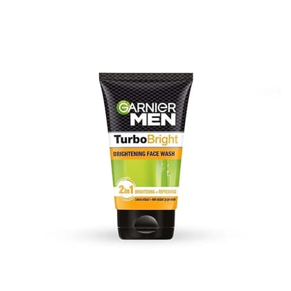 Garnier Men - Face Wash - Brightening & Turbobright Double Action - 100 G