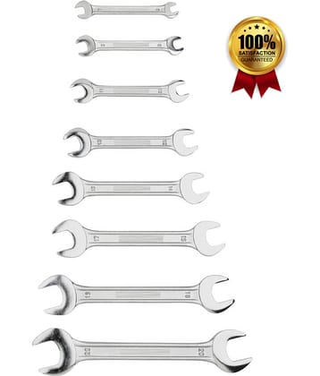 EmmEmm-8PC Socket Wrench Double Open End Spanner Set; 6x7,8x9,10x11,12x13,14x15,16x17,18x19, 20x22mm)