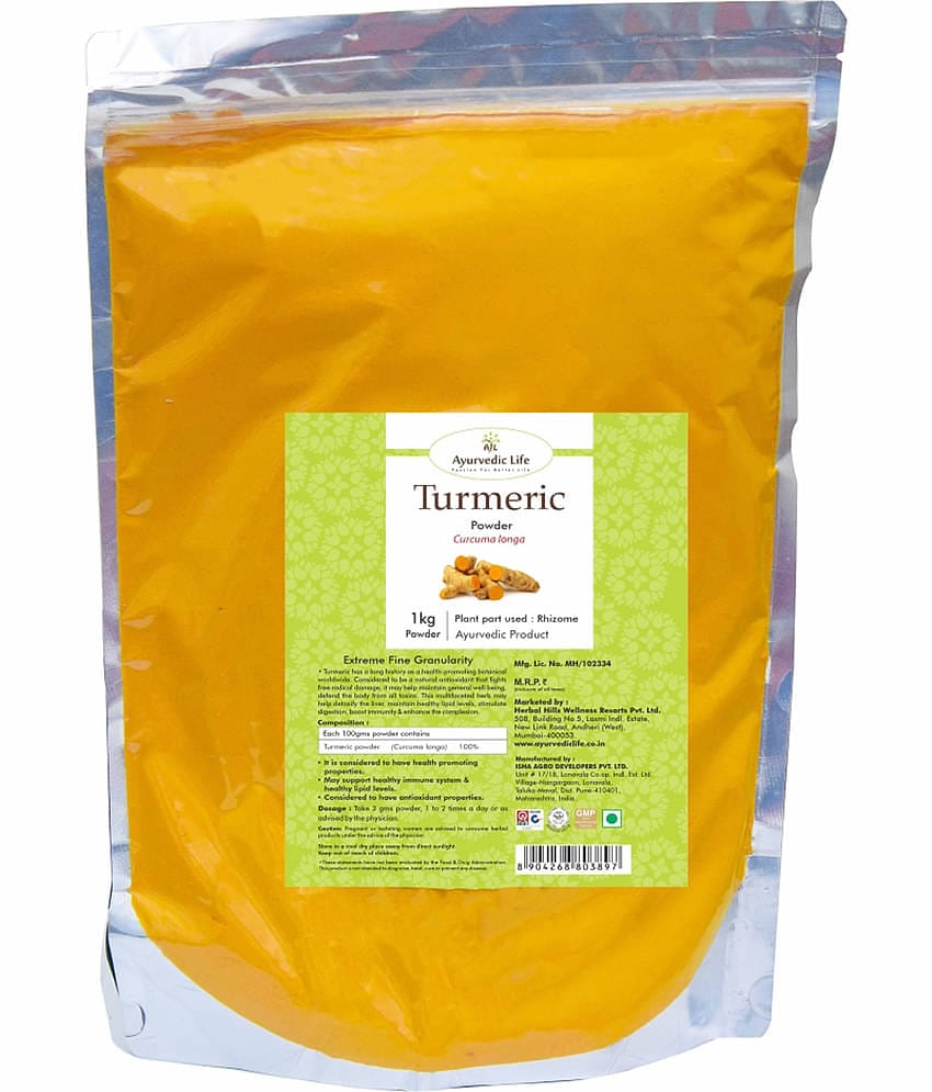 Ayurvedic Life Turmeric Powder 1 Kg Pack of 1