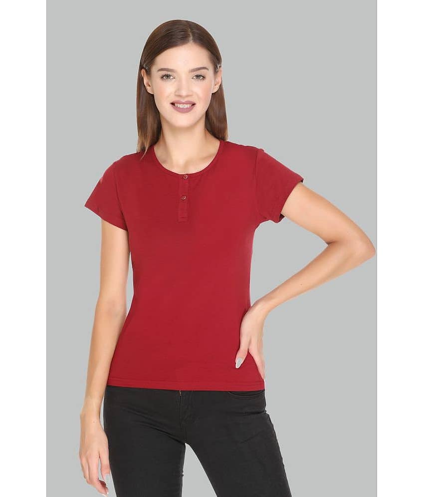RF RAVES Women's Cotton Regular Top ( Maroon )