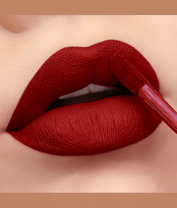 BELLABLOOM Dark Red Liquid Matte Lipstick Shade, 5ml (Pack of 1)