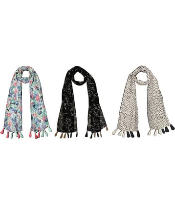 stolevilla Multi Printed Poly Cotton Yarn Stoles