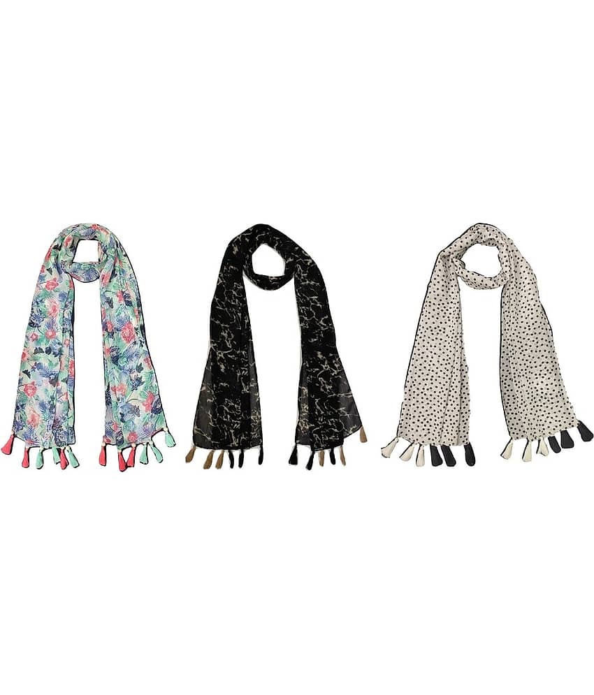 stolevilla Multi Printed Poly Cotton Yarn Stoles