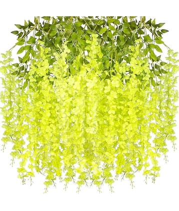RealPBR - Green Wild Artificial Flower ( Pack of 4 )