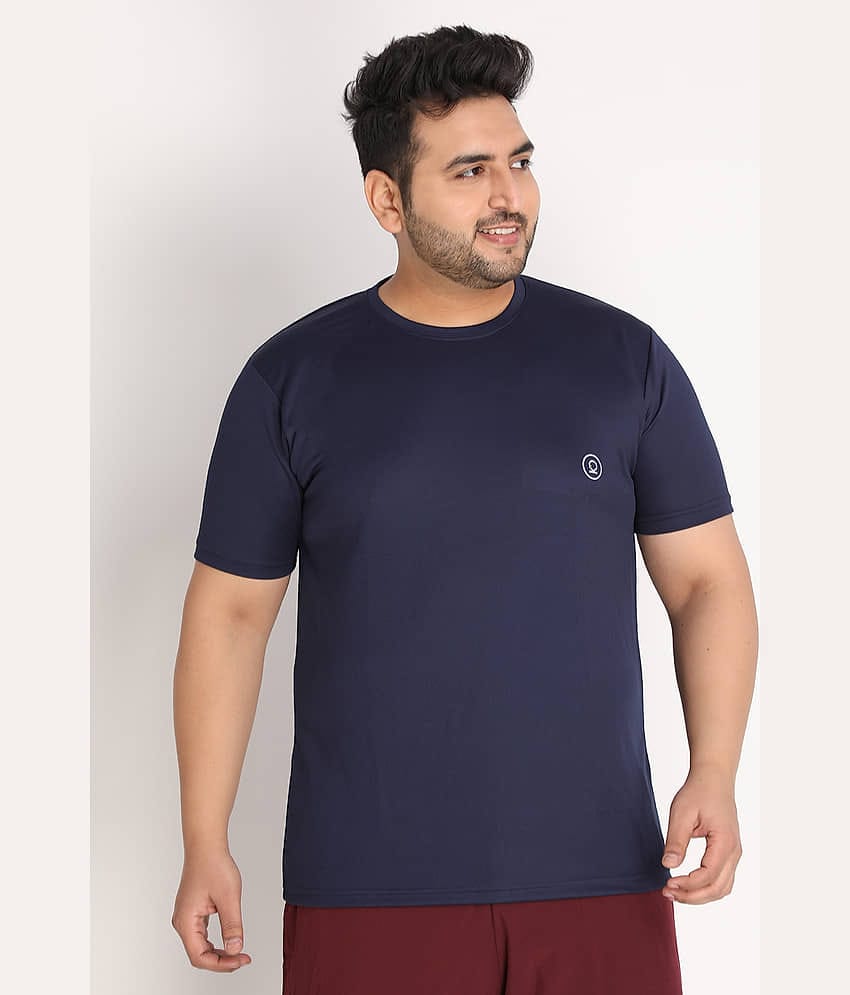 Chkokko - Navy Polyester Regular Fit Men's Sports T-Shirt ( Pack of 1 )