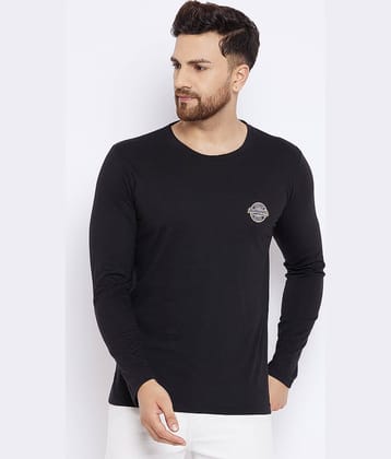 The Million Club Pack of 1 Cotton Blend Regular Fit Men's T-Shirt ( Black )