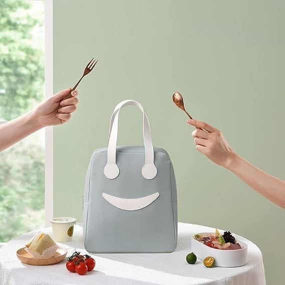 Happy Face Insulated Lunch Bag - Stylish & Functional!