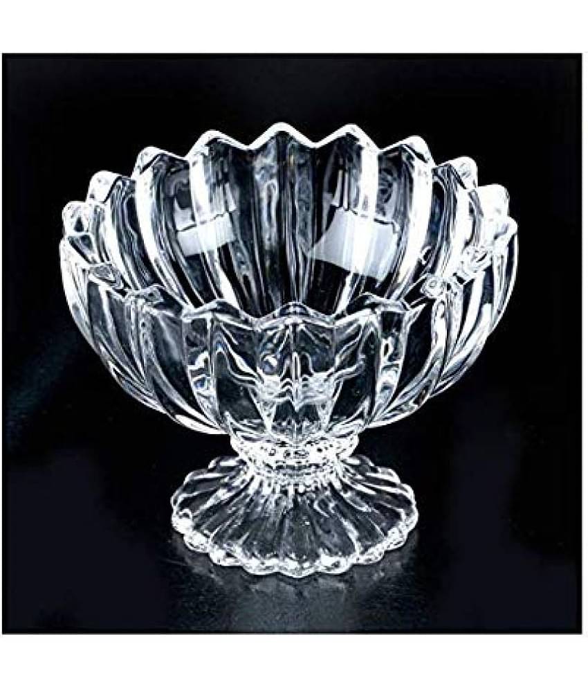 Somil Designer Ice Cream Bowl Glass Dessert Bowl 80 mL ( Set of 1 )