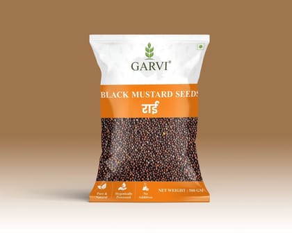 BLACK MUSTARD SEEDS - 500 gm