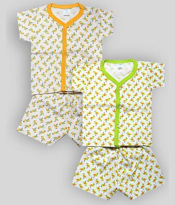 INFANT Pack of 1 Baby Boys 100% Cotton T Shirts & Shorts ( Multi )