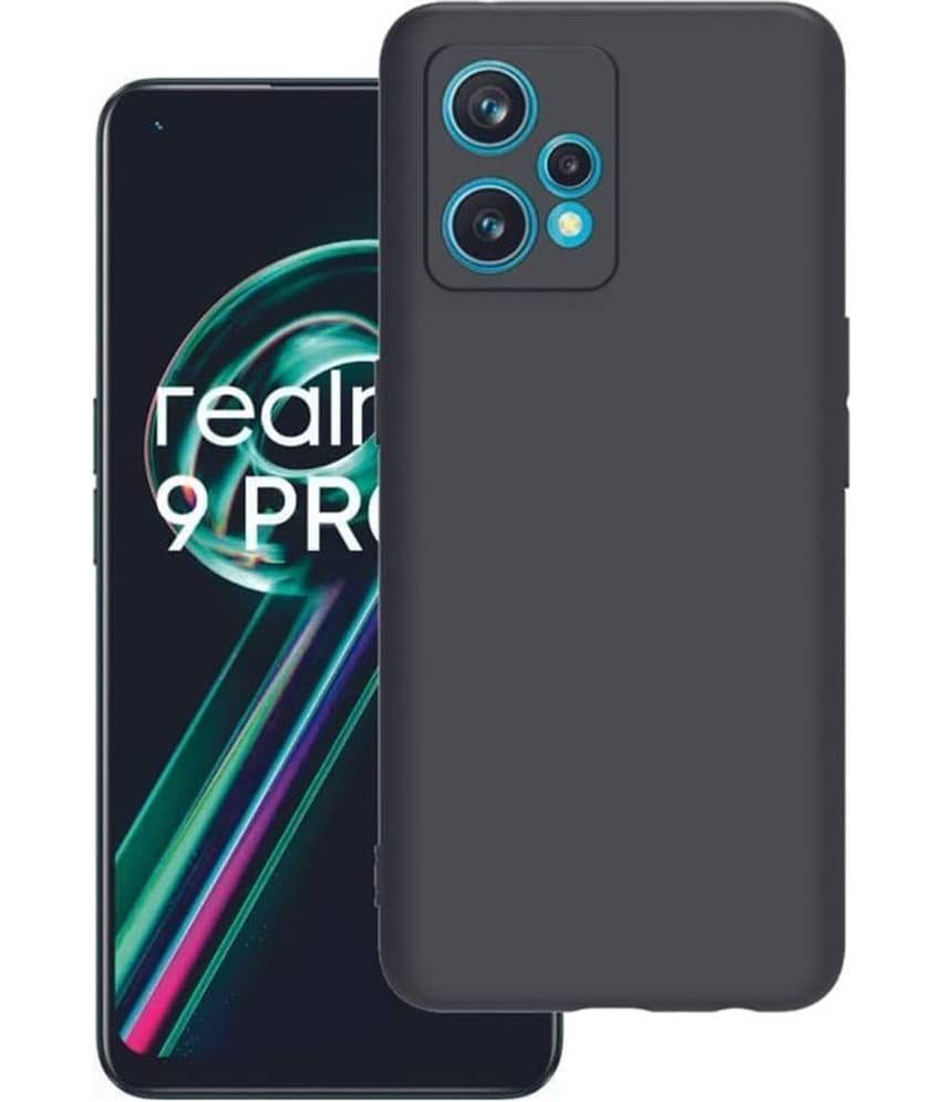 Spectacular Ace - Black Plain Cases Compatible For Realme 9 Pro Plus ( Pack of 1 )