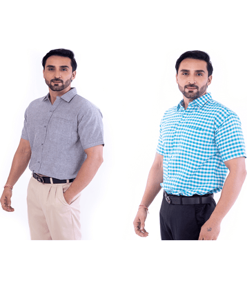 DESHBANDHU DBK - Multicolor Cotton Regular Fit Men's Casual Shirt (Pack of 2 )