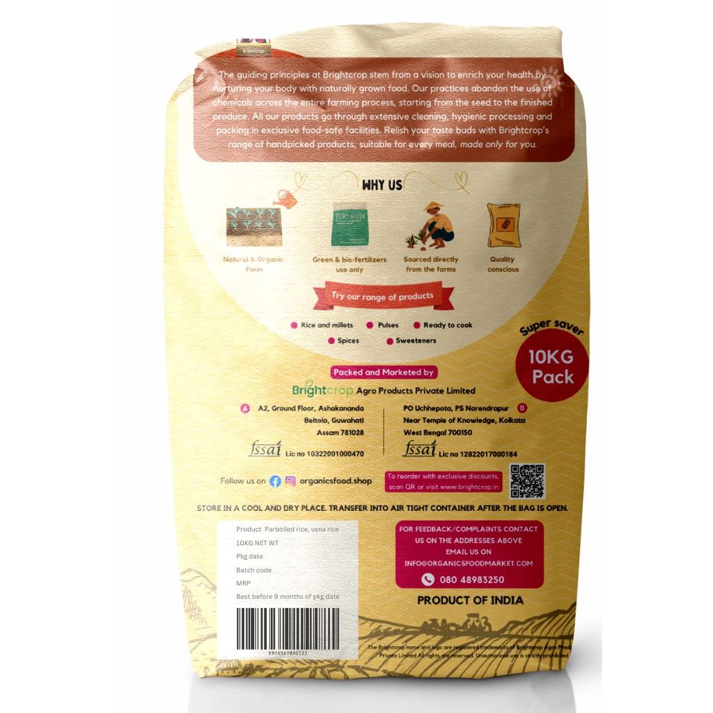 Parboiled, Usna, Ponni Rice