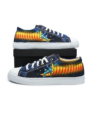 Men Printed Lace-Up Sneakers