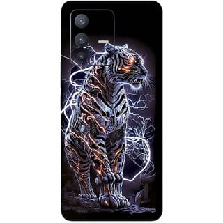 Yug Emporium VIVO V23 PRO 3D BLACK PANTHER  DESIGN PATTERN  THEME BACK SKIN STICKERS (Mobile Back Cover, Black)
