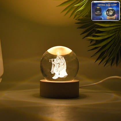 3D Crystal Ball lamps for Bedroom 3D Lamps for Home Decoration 3D Crystal Ball Night Light Gifts for Women Gifts for Men Room Decor Items for Bedroom for Friend and Family&nbsp;(1 Pc)assorted colour