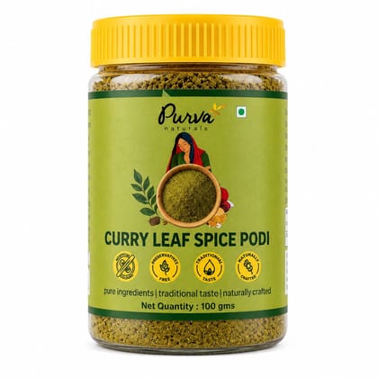 Purva Naturals Curry Leaf Spice Powder- 100g