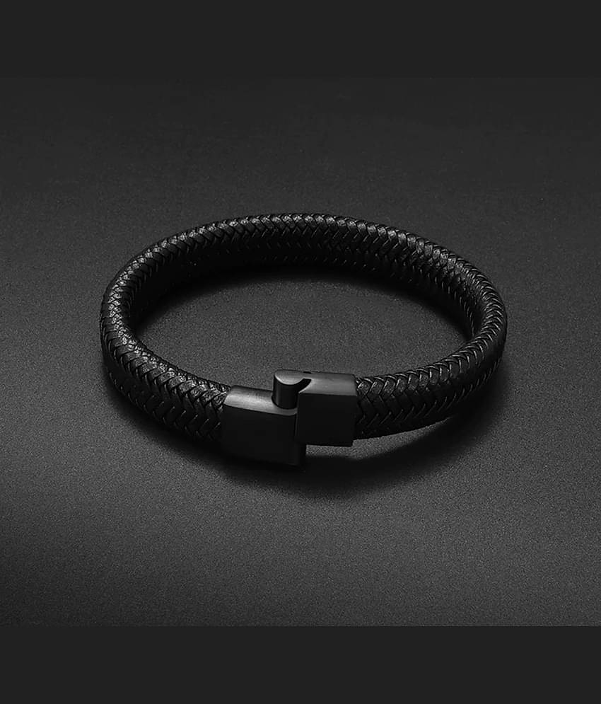 FASHION FRILL Black Bracelet ( Pack of 1 )