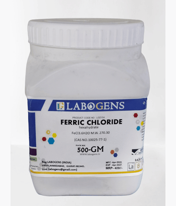 FERRIC CHLORIDE (hexahydrate) 500GM