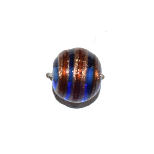 Beadwaala Handmade Fancy Lampwork Glass Beads For Jewelry Making. (Round) SFL-104-Per Packet 25 Pcs / 12 MM
