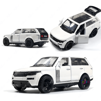 TOYCO 1:36 Scale Alloy Metal SUV Toy Car for Kids | Pull Back Function | Openable Doors and Smooth Edges | Miniature Vehicle Model | Toy for Boys and Girls Age 3+ | Multicolor