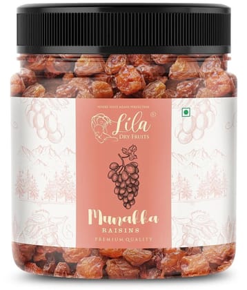 Lila Dry Fruits Raisin with Seeds(Munakka) 500 gm Jar