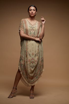 Beige Color Tunic-Free Size