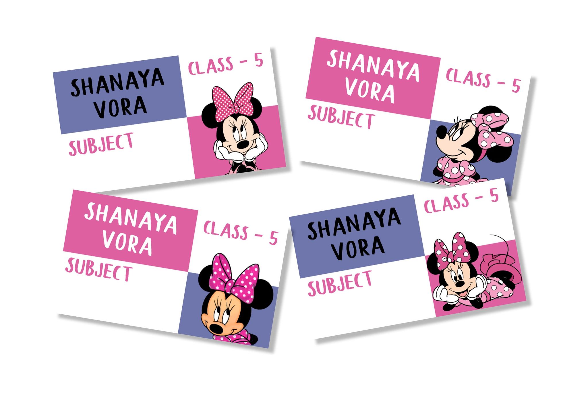 Book Labels - Minnie Mouse-12