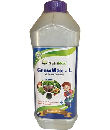 Nutrimax GrowMax-L Humic Liquid 1 Liter Liquid Extract Fertilizer 1 Litre