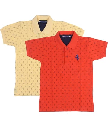 NEUVIN Pack of 2 Baby Boys 100% Cotton Polos ( Multi )