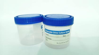 Urine sample container 30ml sterile individual pack 100 PIC