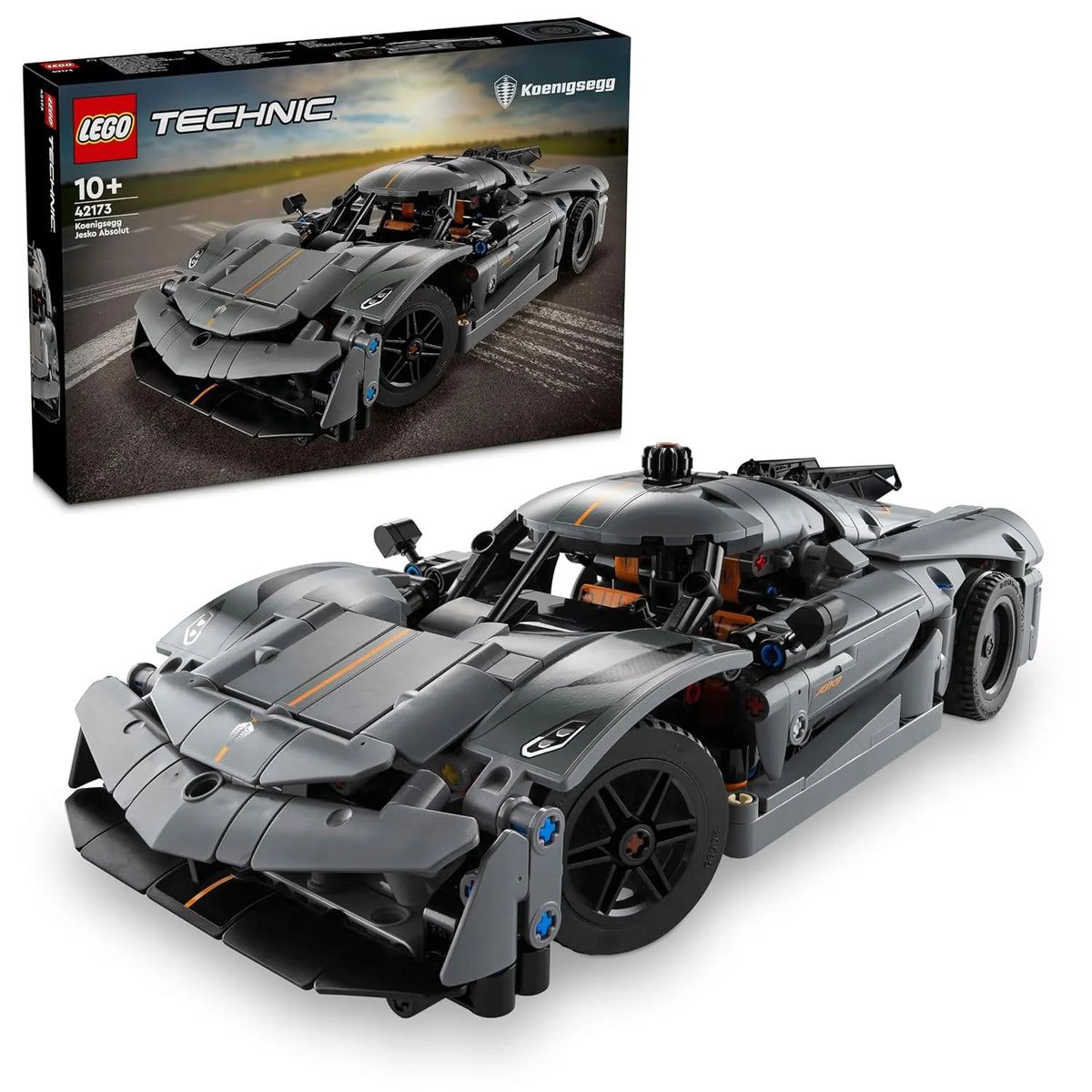 Lego Technic 42173 Koenigsegg Jesko Absolut Grey Hypercar