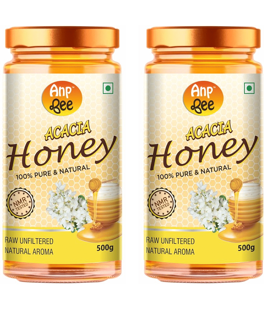 ANP BEE Honey Raw Acacia Honey 500 g Pack of 2