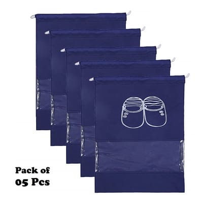 Pack of 5 Shoe Bags | Shoe Bags for Travel | Non-Woven Shoe Storage Bags | Storage Organizers Set