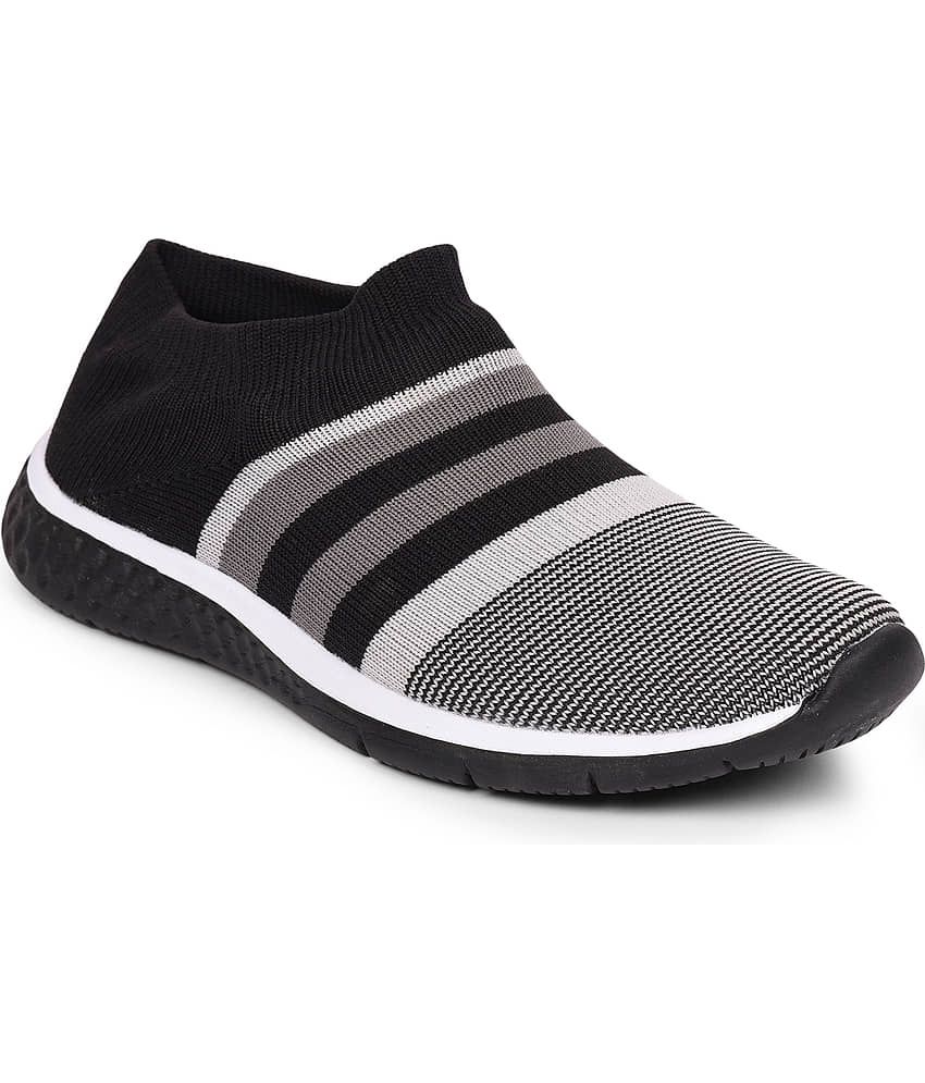 Liberty By Lucy & Luke Black Kids Sports Non Lacing Shoes
