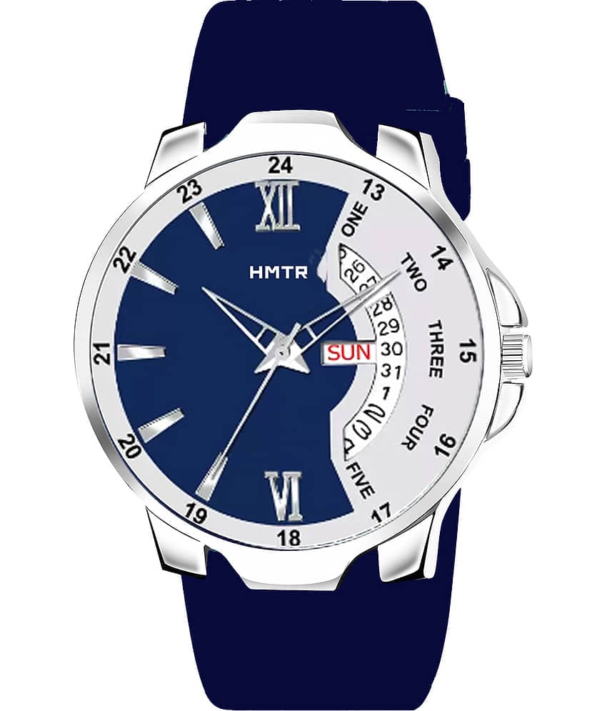 HMTr Blue Silicon Analog Men's Watch